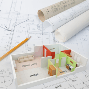 Sloučení a rozdělení bytů Židlochovice Brno